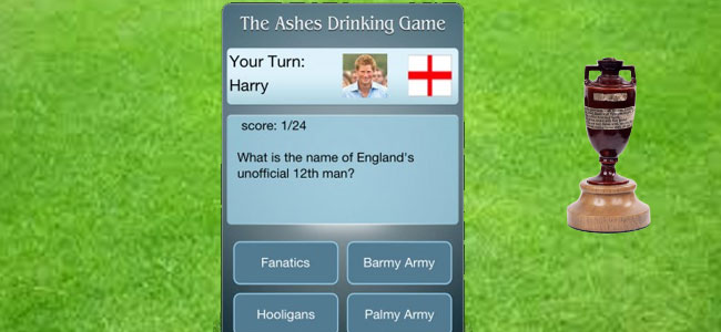 the ashes drinking game