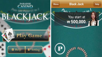 the blackjack app